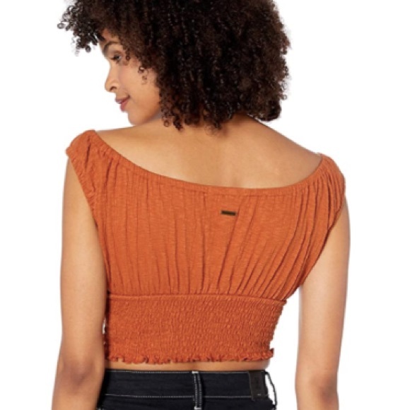 Billabong Cap Sleeve Crop Top - Picture 2 of 4